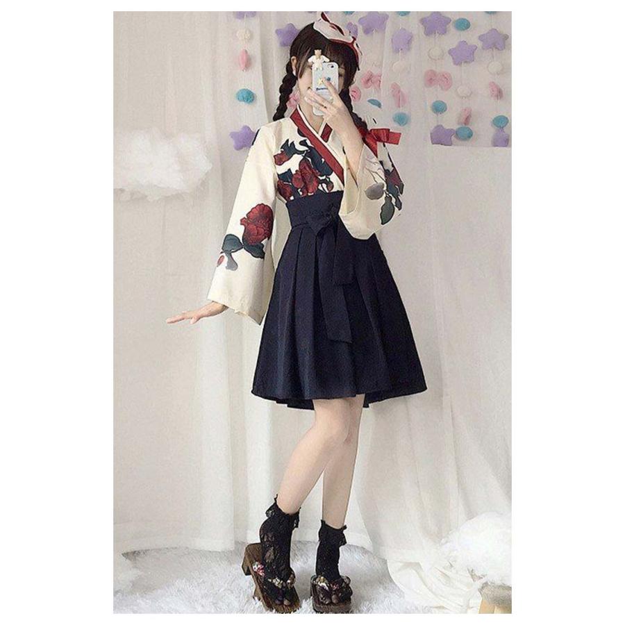 [超激安]9月更新巫女服 巫女 着物 浴衣 和服 和装 エロ コスプレ衣装 ハロウィン コスプレ 仮装 レディース ２点セット ロリータ コスプレ 和風 花柄 ロング