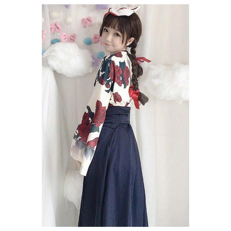 [超激安]9月更新巫女服 巫女 着物 浴衣 和服 和装 エロ コスプレ衣装 ハロウィン コスプレ 仮装 レディース ２点セット ロリータ コスプレ 和風 花柄 ロング