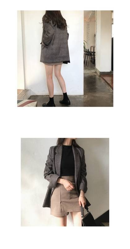 テーラードジャケット アウター レディース 長袖 秋 冬 グレンチェック ブラウン グレー 2色展開 ミドル丈 襟付き 前開き お出かけ コーデ 普段使い OL 通勤 着回し ファッション お洒落 オ テーラードジャケット アウター レディース 長袖 秋 冬 グレンチェック ブラウン グレー 2色展開 ミドル丈 襟付き 前開き お出かけ コーデ 普段使い OL 通勤 着回し ファッション お洒落 オ