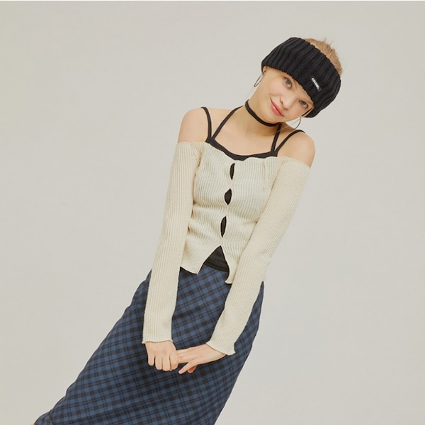 Qoo10 クランクワイドヘッドバンド_ブラ カチュ