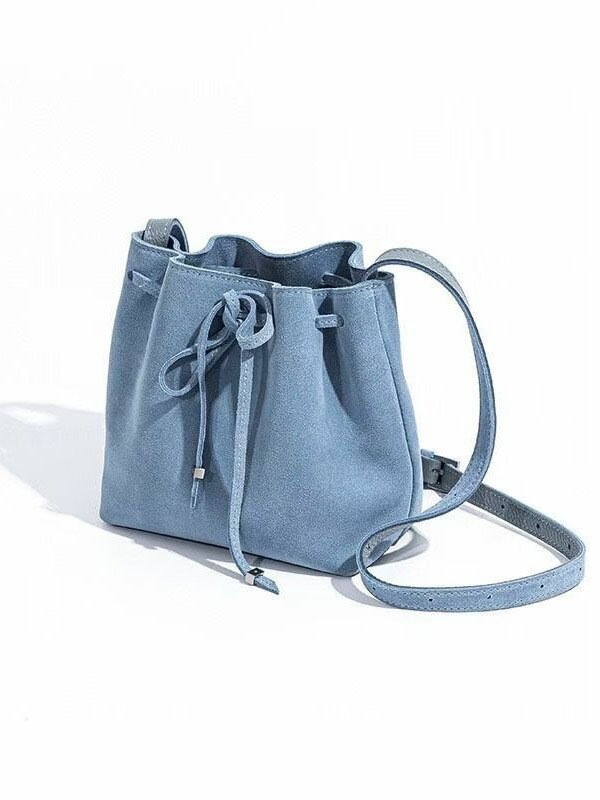 本革/バケツ型/軽量レディース ミニショルダーバッグ スマホポケット付き ななめ掛け コンパクト 本革/バケツ型/軽量レディース ミニショルダーバッグ スマホポケット付き ななめ掛け コンパクト