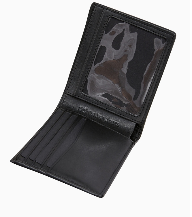 Mens CKJ Logo Print Half Wallet (HP2100-971) Mens CKJ Logo Print Half Wallet (HP2100-971)
