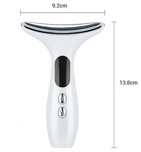 首マッサージ美顔器 EMS 3色光エステ 電動かっさ イオン導入 温熱ケア ネックケア くび・毛穴 恒温