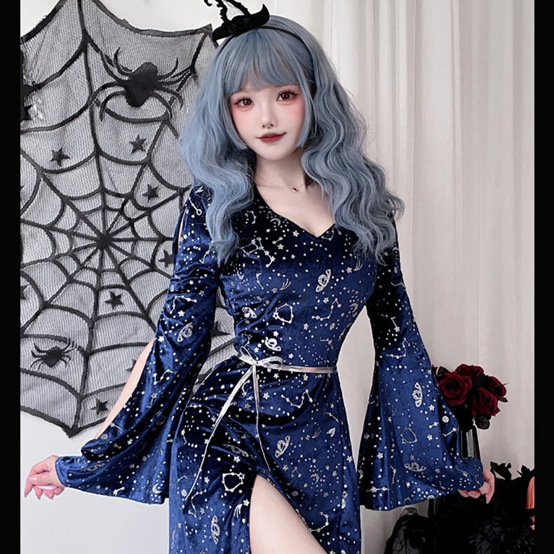 (3点セット)ハロウィン 今年 短纳期 魔法使い 魔女 仮装 学園祭 文化祭 S M L XL ワンピース (3点セット)ハロウィン 今年 短纳期 魔法使い 魔女 仮装 学園祭 文化祭 S M L XL ワンピース