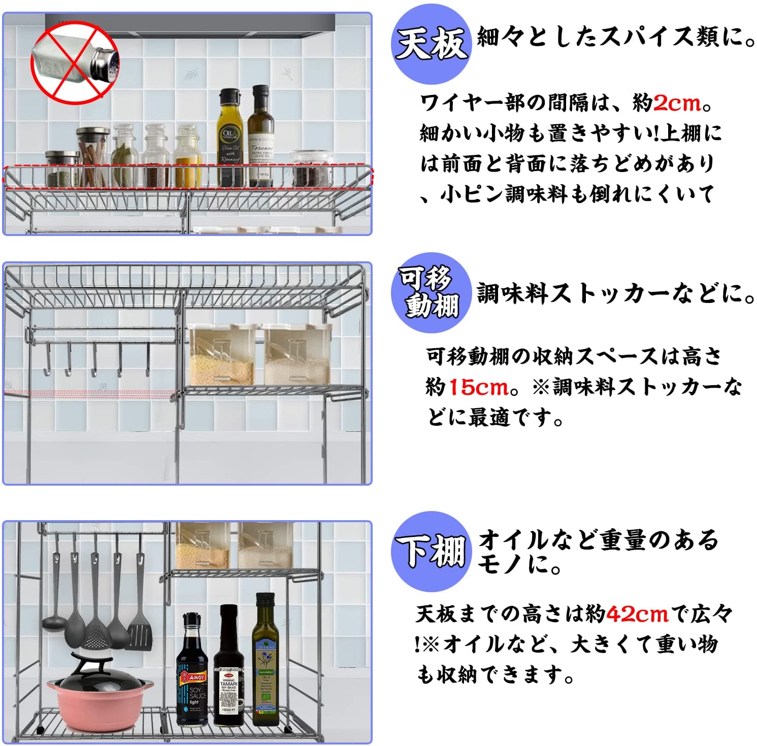 【本日限定価格】 コンロサイドラック ラック コンロまわり コンロ奥 すき間ラック 隙間 スパイスラ