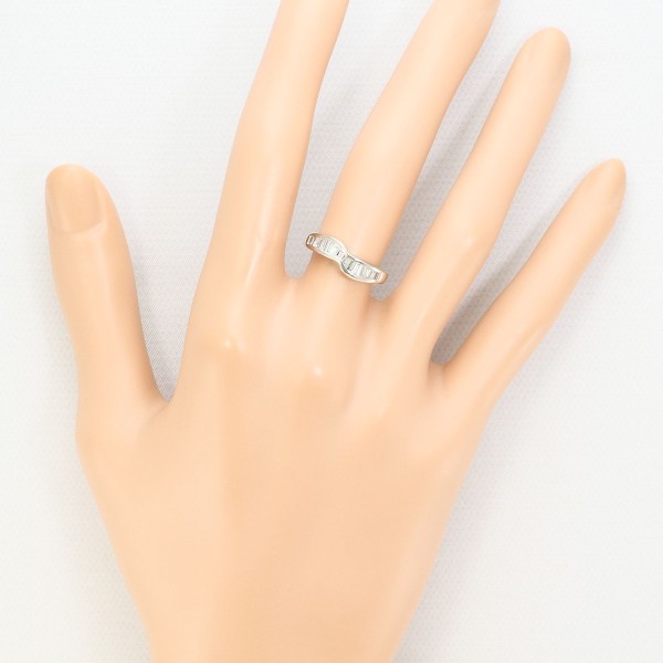 PT900 プラチナ リング 指輪 8号 ダイヤ 0.50 総重量約4.1g ジュエリー 中古 PT900 プラチナ リング 指輪 8号 ダイヤ 0.50 総重量約4.1g ジュエリー 中古