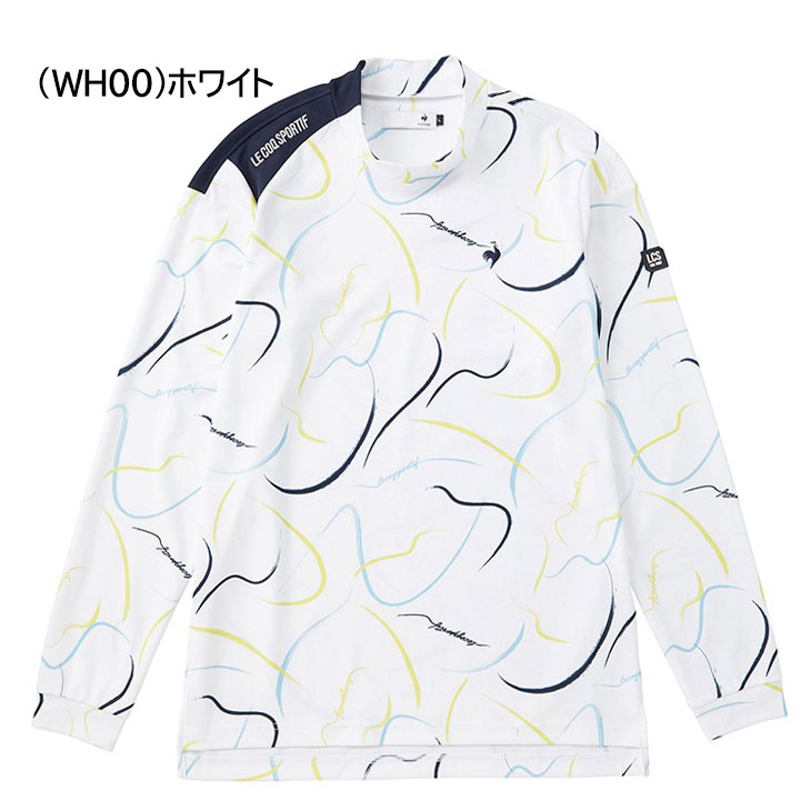 ゴルフシャツ メンズ 長袖 モックネック ストレッチフォーサー/QGMWJB02 ゴルフシャツ メンズ 長袖 モックネック ストレッチフォーサー/QGMWJB02