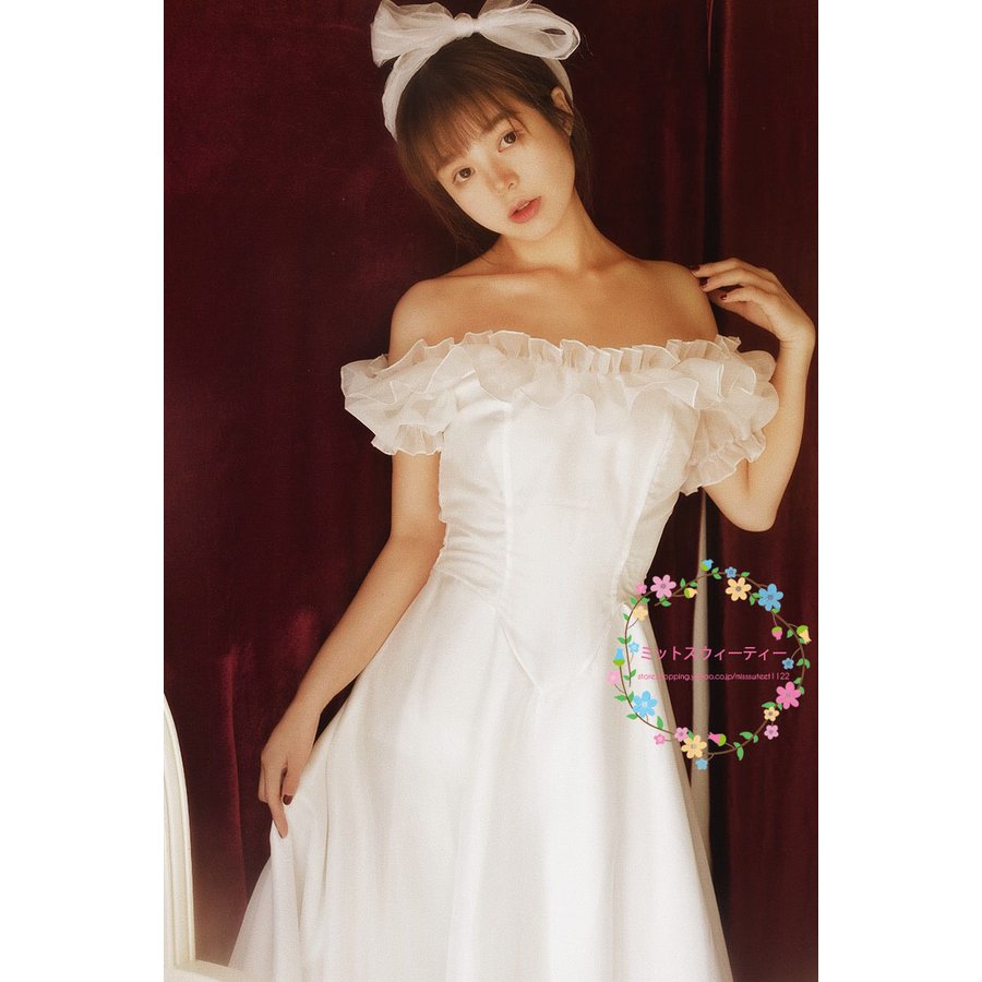 ウェデイングドレス 結婚式 二次会 マキシ丈 袖あり 旅行 前撮り