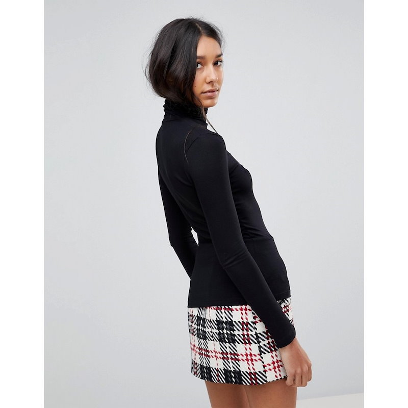 エイソス レディース トップス【ASOS TALL The Polo Neck With Long Sleeves】Black エイソス レディース トップス【ASOS TALL The Polo Neck With Long Sleeves】Black