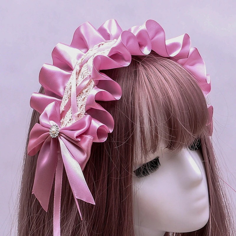 ロリータ ヘッド アクセサリー ロリータ カシャ 日本の女の子 ヘア アクセサリー かわいい メイド リボン カシャ 母の日