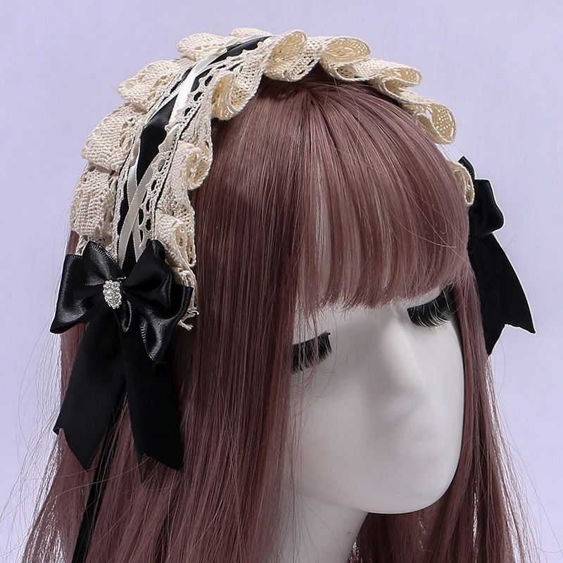 ロリータ ヘッド アクセサリー ロリータ カシャ 日本の女の子 ヘア アクセサリー かわいい メイド リボン カシャ 母の日