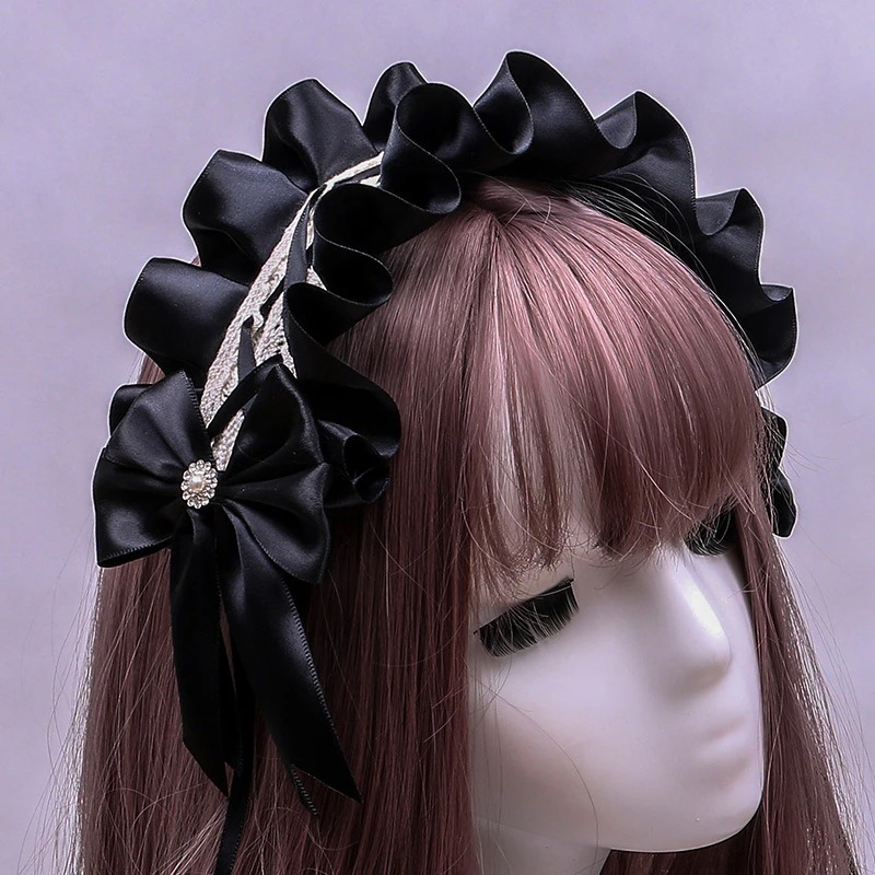 ロリータ ヘッド アクセサリー ロリータ カシャ 日本の女の子 ヘア アクセサリー かわいい メイド リボン カシャ 母の日