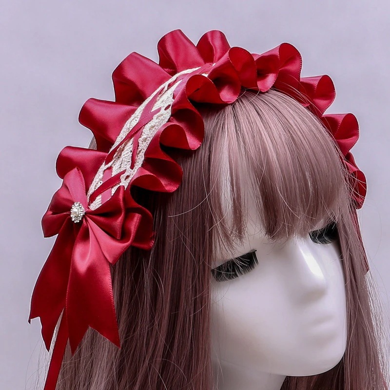 ロリータ ヘッド アクセサリー ロリータ カシャ 日本の女の子 ヘア アクセサリー かわいい メイド リボン カシャ 母の日