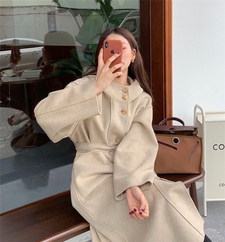 素敵なデザイン 中長セクション 受け取って腰 コート 気質 フード付き チェスターコート 3色