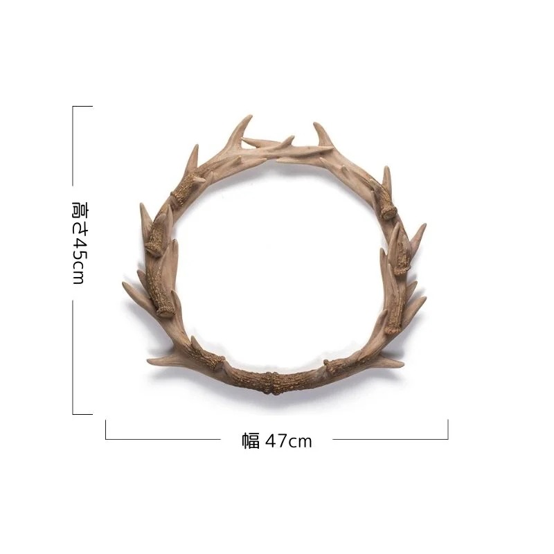 ハンティングトロフィー調 壁掛けインテリア 鹿 頭 ウォールインテリア 装飾　デコレーション 動物 アート モニュメント おしゃれ リビング 玄関 樹脂