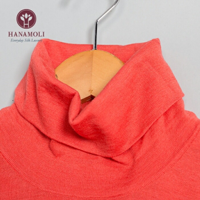 シルク混 ルーズネックセーター HANAMOLI シルクトップス