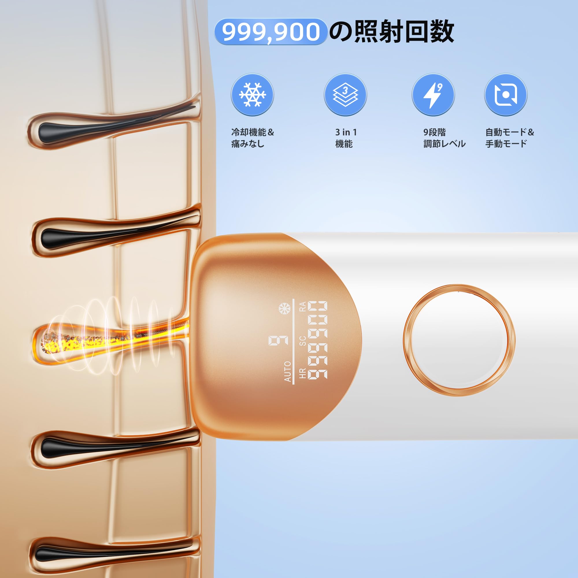 YUNDOO 脱毛器【サロン級冷感脱毛器】 IPL光脱毛器 メンズ 髭 レディース VIO対応 9段階調節 19.8J高出力 99万回照射 自動/手動照射モード だつもうき脱毛器 顔 髭 脇 腕 足用 YUNDOO 脱毛器【サロン級冷感脱毛器】 IPL光脱毛器 メンズ 髭 レディース VIO対応 9段階調節 19.8J高出力 99万回照射 自動/手動照射モード だつもうき脱毛器 顔 髭 脇 腕 足用