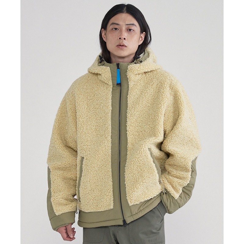 YETI Fleece Warm-Up Jacket / 男女共用 / ベージュ/アイボリー YETI Fleece Warm-Up Jacket / 男女共用 / ベージュ/アイボリー