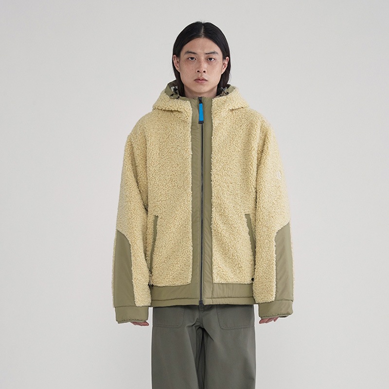 YETI Fleece Warm-Up Jacket / 男女共用 / ベージュ/アイボリー YETI Fleece Warm-Up Jacket / 男女共用 / ベージュ/アイボリー