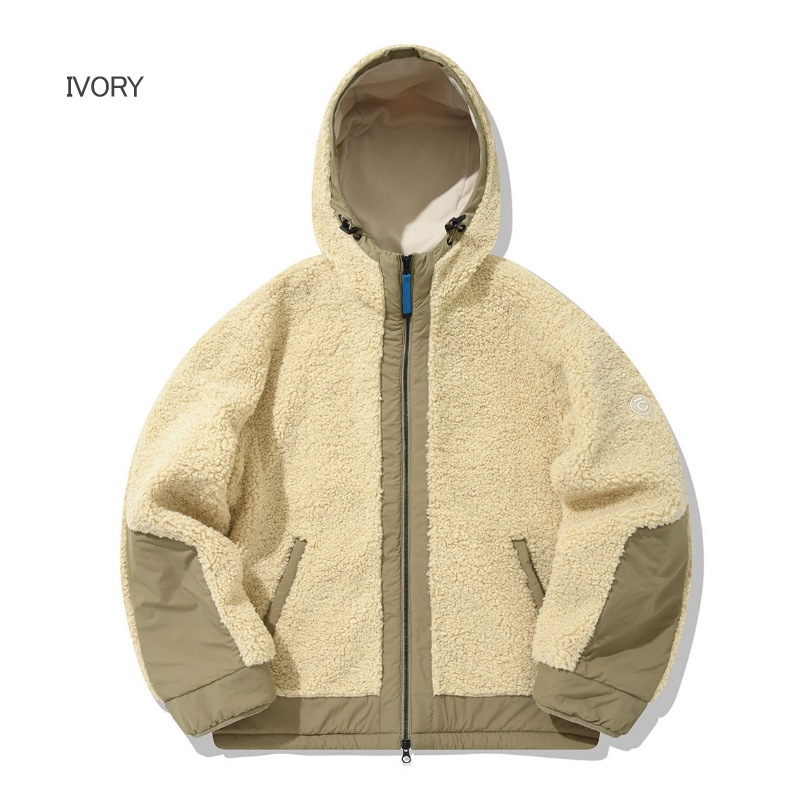 YETI Fleece Warm-Up Jacket / 男女共用 / ベージュ/アイボリー YETI Fleece Warm-Up Jacket / 男女共用 / ベージュ/アイボリー