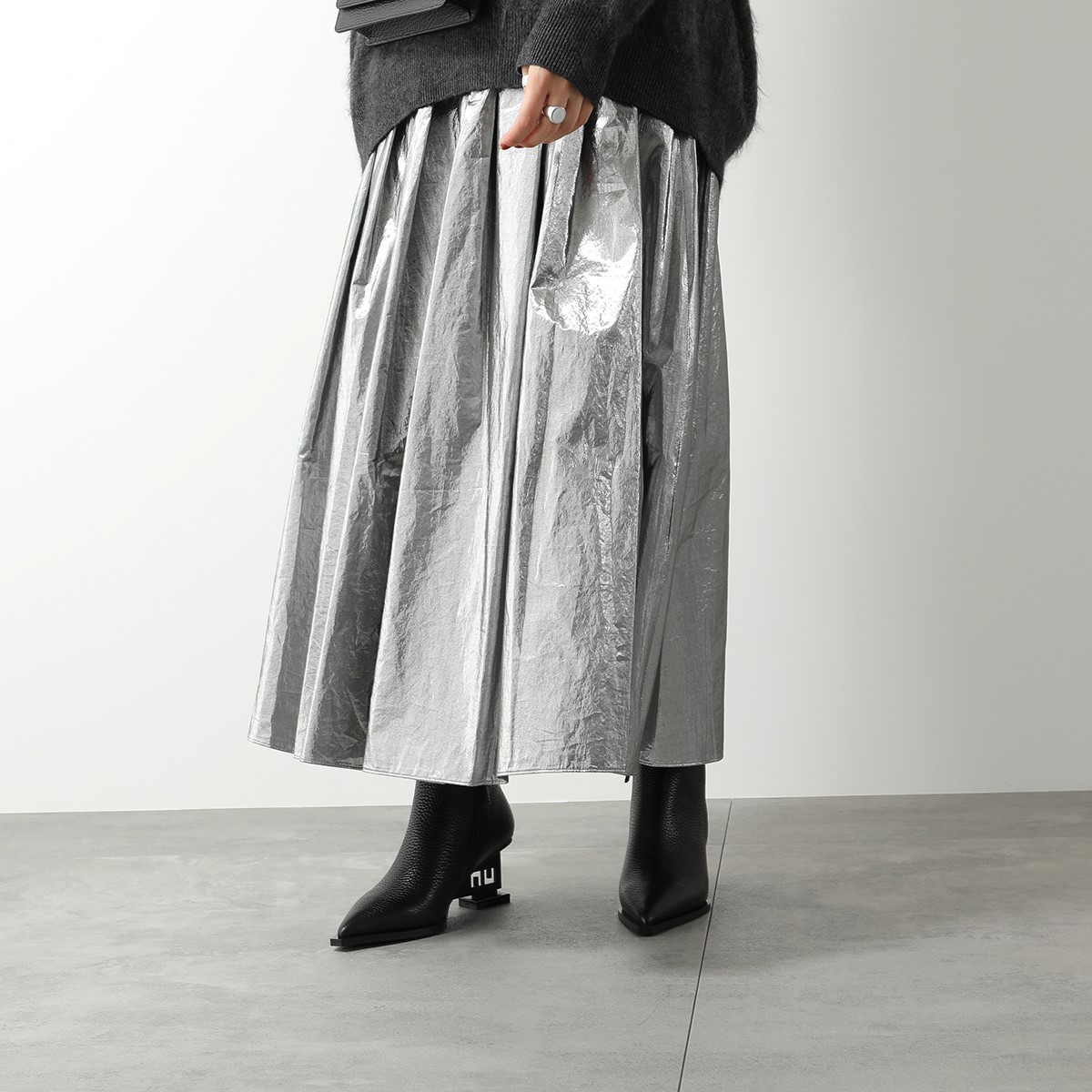 UNITED NUDE ユナイテッドヌード ショートブーツ UN Bootie Mid レディース レザー ポインテッドトゥ ロゴ ブーティ シューズ 靴 Bl】 UNITED NUDE ユナイテッドヌード ショートブーツ UN Bootie Mid レディース レザー ポインテッドトゥ ロゴ ブーティ シューズ 靴 Bl】