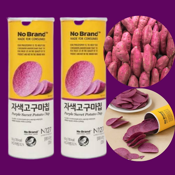 Qoo10] No Brand [1+1] 紫いもチップ160g /ポテ