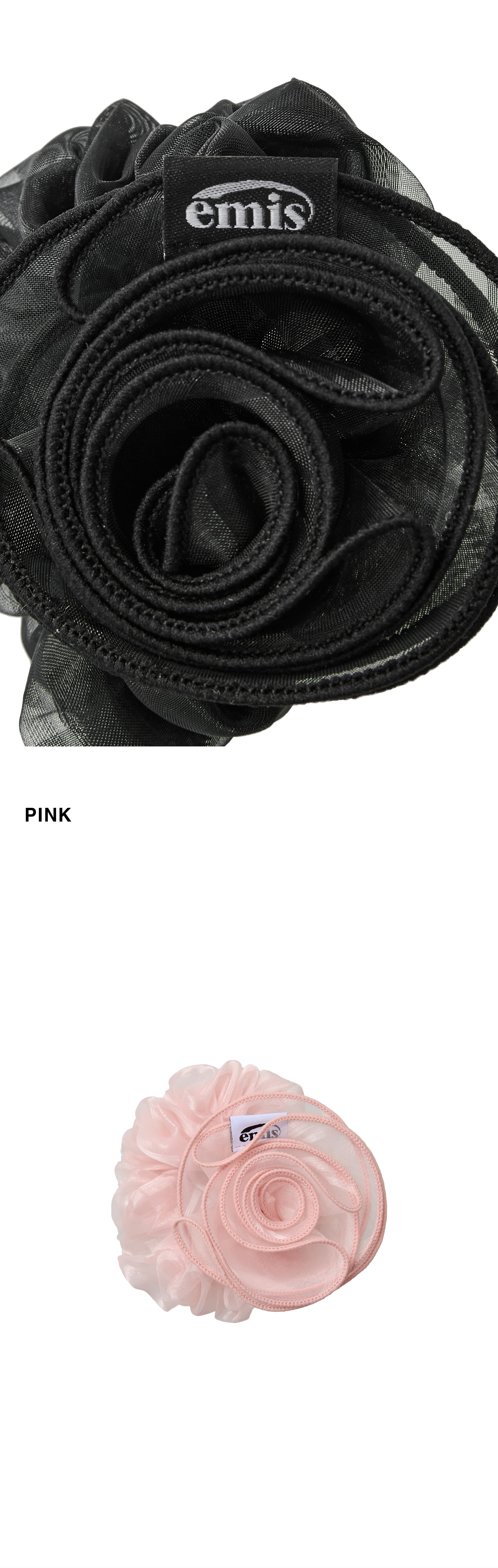 【EMIS】 ORGANZA CORSAGE SCRUNCHIE : 4COLORS 【EMIS】 ORGANZA CORSAGE SCRUNCHIE : 4COLORS