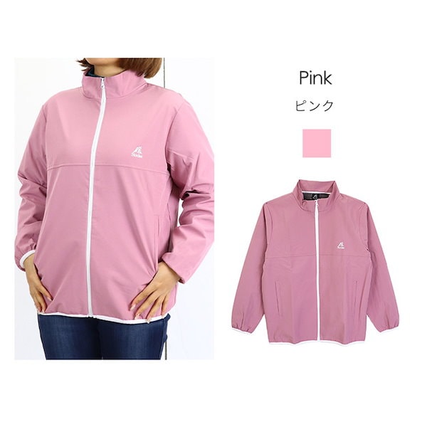 防水フード付きピンクジャケット 上下セット 防水フード付きピンク