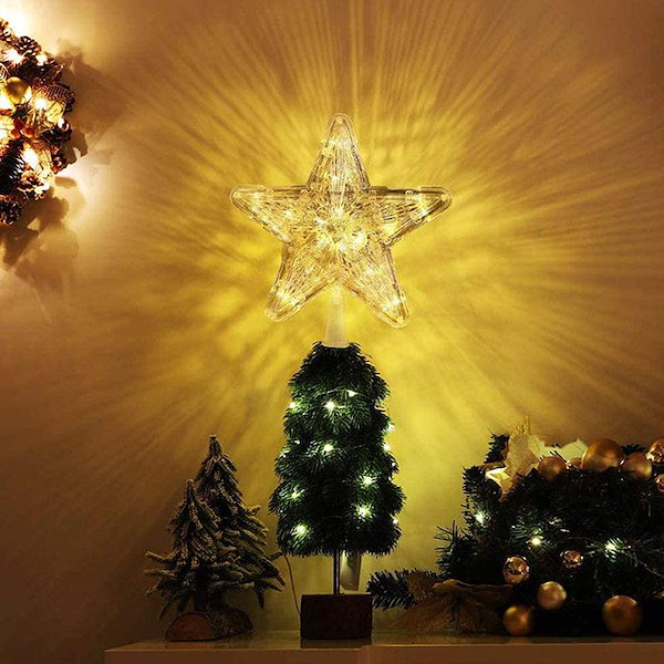 Qoo10] 即日発送 クリスマスツリートップ 星 ク