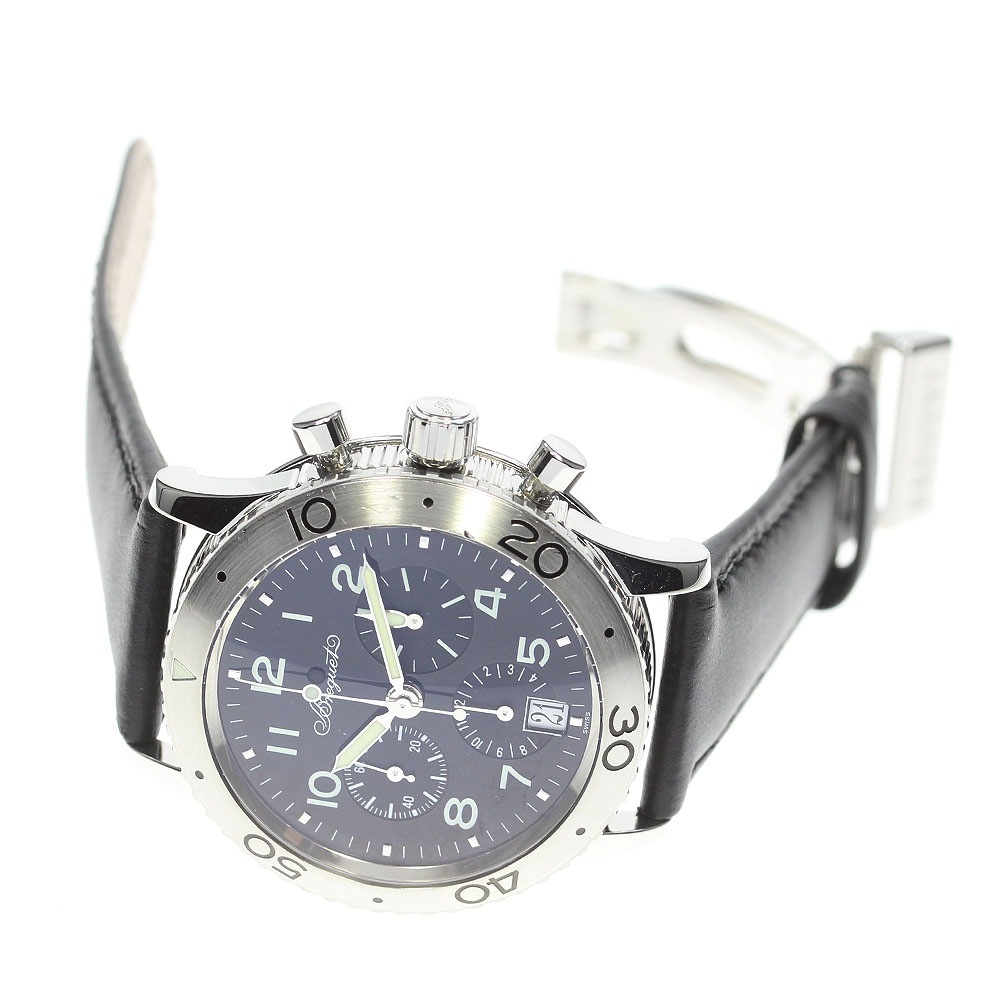 ブレゲ Breguet 3820ST/H2/3W6 トランスアトランティック タイプ XX クロノグラフ 自動巻き メンズ 箱付 メーカーOH済_838531【中古】 ブレゲ Breguet 3820ST/H2/3W6 トランスアトランティック タイプ XX クロノグラフ 自動巻き メンズ 箱付 メーカーOH済_838531【中古】