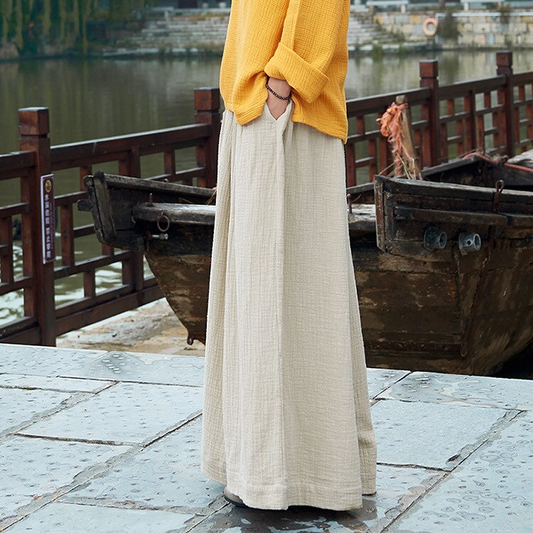 亜麻 復古 ゆったり 着痩せ効果 長いズボン ヨガパンツ キュロットスカート 接触冷感ボトムス ひんやりボトムスマキシスカートXFZ126 母の日 母の日-0003840 亜麻 復古 ゆったり 着痩せ効果 長いズボン ヨガパンツ キュロットスカート 接触冷感ボトムス ひんやりボトムスマキシスカートXFZ126 母の日 母の日-0003840