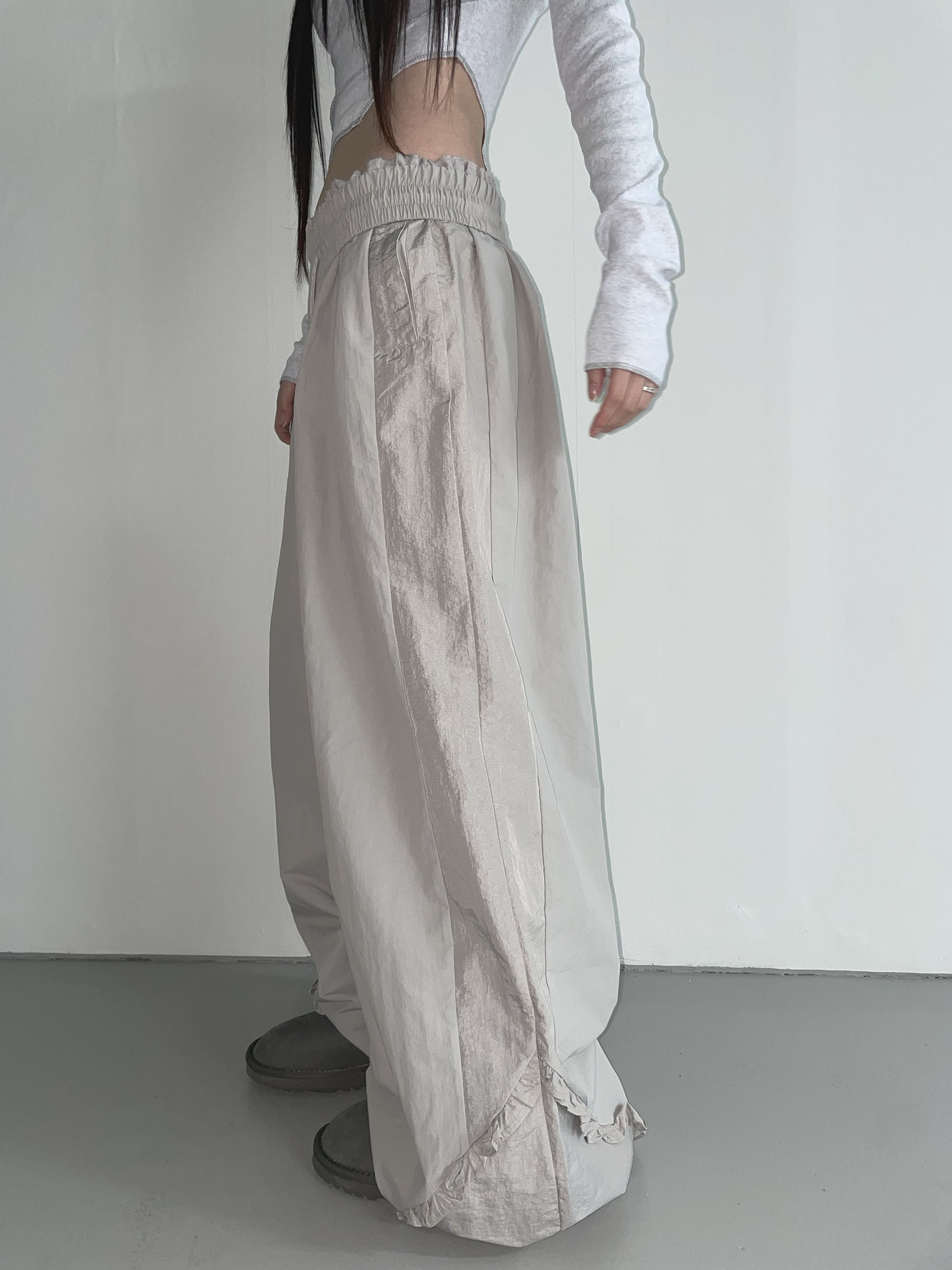 【THEAIRTOWN】24FW side prill wide pants パンツ THEAIRTOWN】24FW side prill wide pants パンツ ロングパンツ