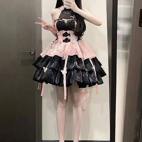 キキョウハウス 恋の神様の御用心 ロリータ ロリータ サスペンダー 可愛い プリンセスドレス ショートスカート 夏 キキョウハウス 恋の神様の御用心 ロリータ ロリータ サスペンダー 可愛い プリンセスドレス ショートスカート 夏