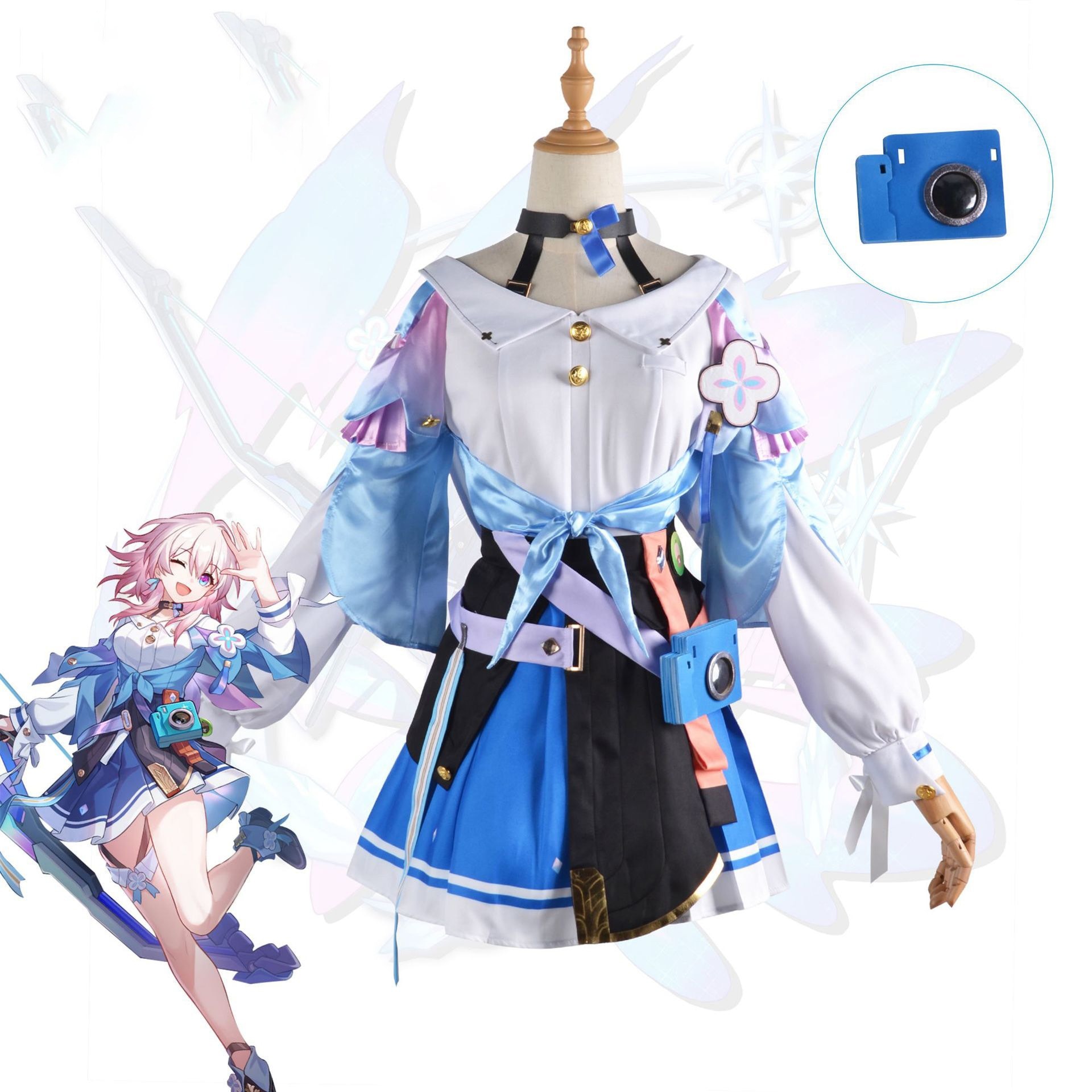 崩壊星穹鉄道cos服三月七コスプレゲームアニメコスプレ服少女