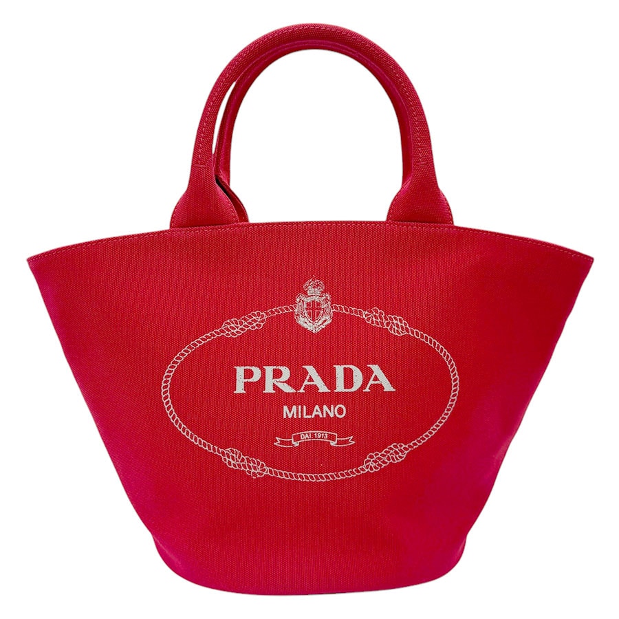 プラダ PRADA ハンドバッグ ショルダーバッグ カナパ キャンバス レッド レディース 1BG186 z2931