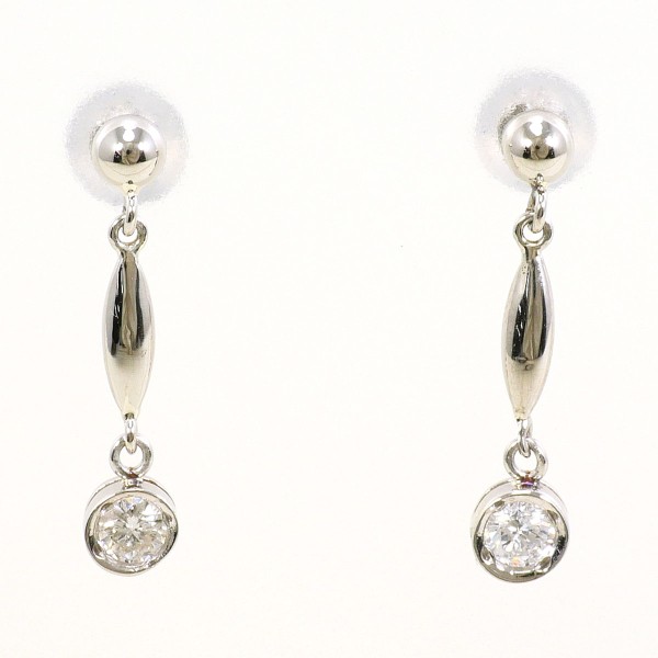 PT900 プラチナ ピアス ダイヤ 0.08 ×2 総重量約1.0g ジュエリー 中古