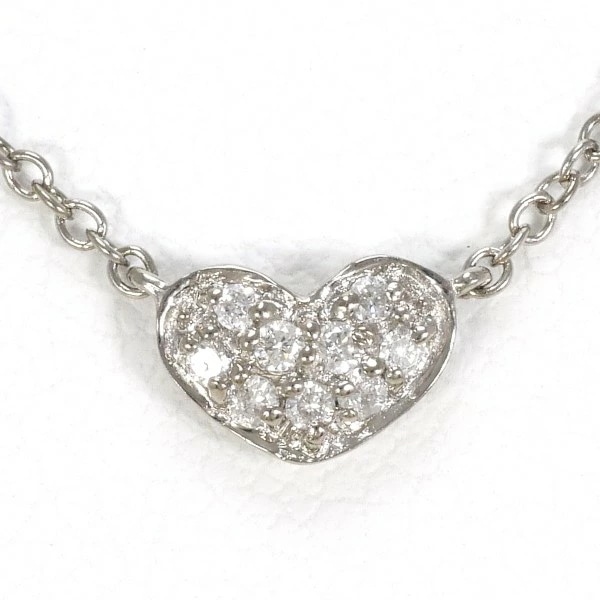 フォリフォリ 10K WG ネックレス ダイヤ 0.05 約41cm ジュエリー 中古 11,650円