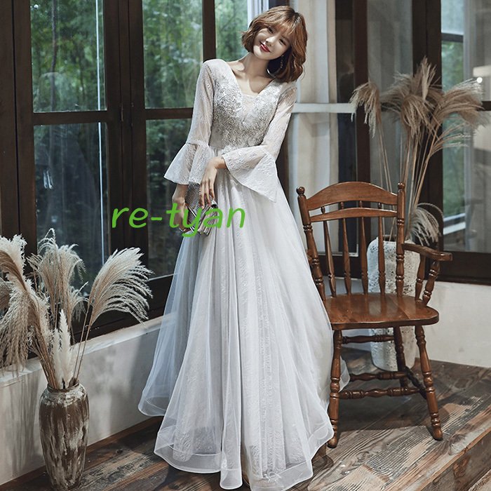 ロングドレス パーティードレス 結婚式 お呼ばれ 発表会二次会卒業会演奏会披露宴 ウエディングドレス ロング丈 マキシ丈ドレスイブニングドレス20代30代40代