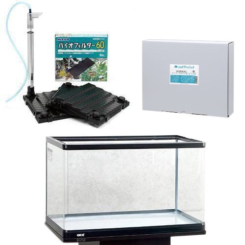 ６０ｃｍ水槽セット　ラピレス　ＲＶ６０＋底面フィルター　バイオフィルター６０＋リーフプロソイル　８Ｌ　お一人様１点限り　ＣＲＣ10―11―03―40―40