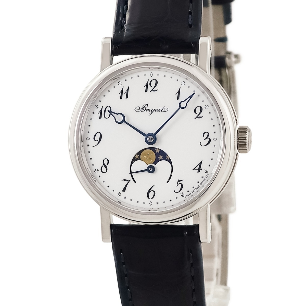 クラシック ムーンフェイズ レディ 9087BB/29/964 自動巻き レディース K18WG無垢 ブレゲ針 コインエッジ 3年保証