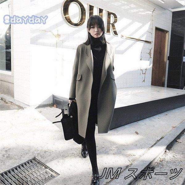 チェスターコート トレンチコート レディース 秋 冬 ロングコート アウター 大きいサイズ 着痩せ お洒落 上品 大人 20代 30代 40代 体型カバー 通勤 OL 無地