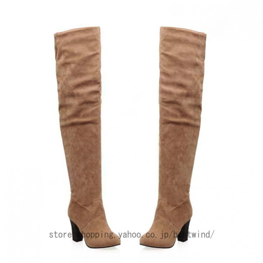 2025新品 数量限定 レディース ファッション ニーハイブーツ ハイヒール 合わせやすい ハイヒール ニーハイブーツ レデース スーパーロングブーツ サイドジップ サイハイブーツ 短納期