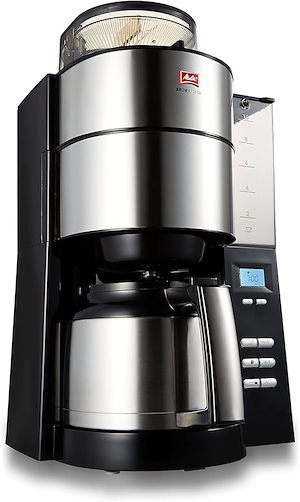 メリタ(Melitta) 全自動フィルターペーパー式 コーヒーメーカー アロマフレッシュ 10杯用 AFT1022-1B ブラック