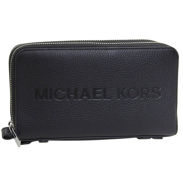 マイケルコース バック メンズ クラッチバッグ アウトレット レザー ブラック 36S5LCON8L-001 MICHAEL KORS
