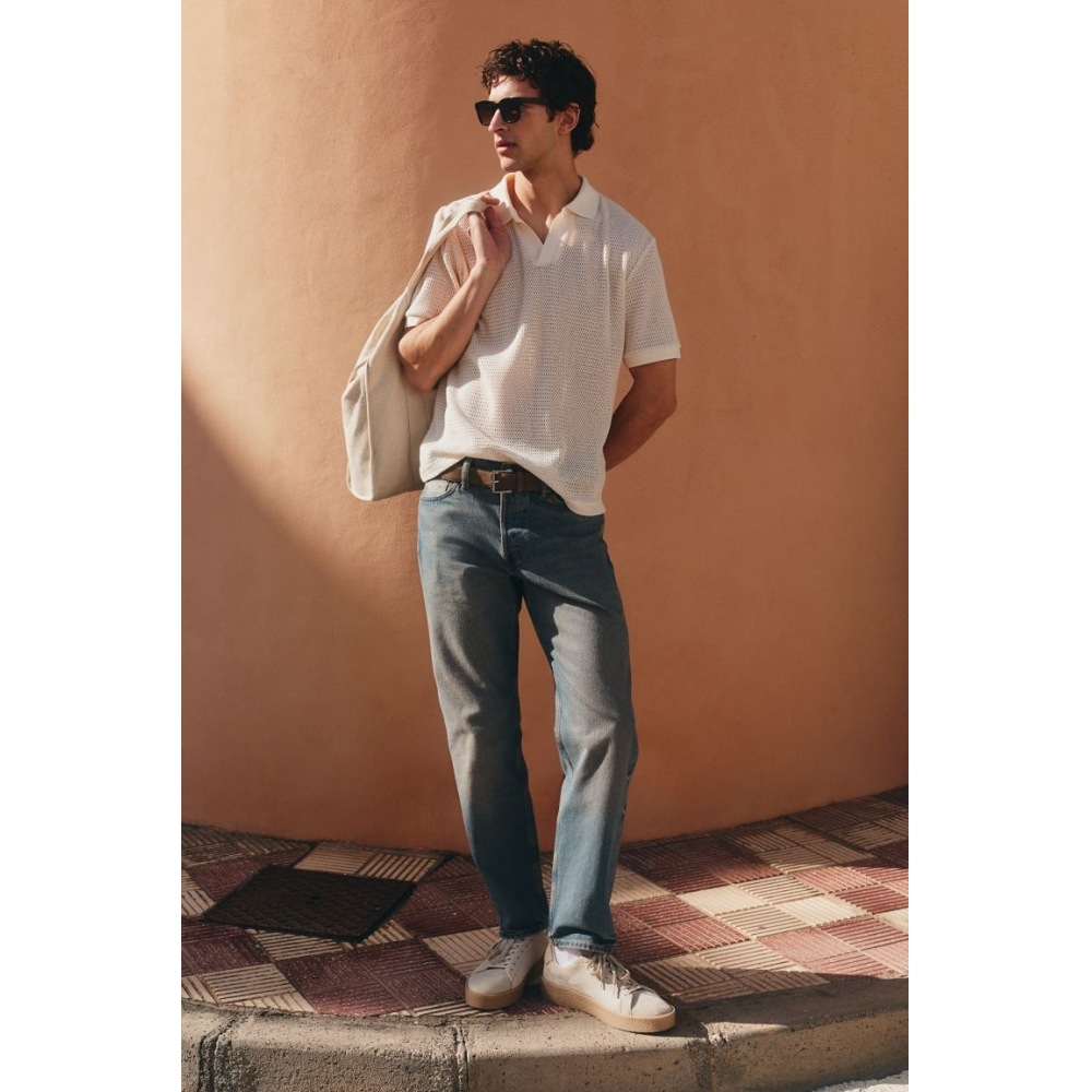 H&M リラックスフィット ジーンズ デニム ブルー