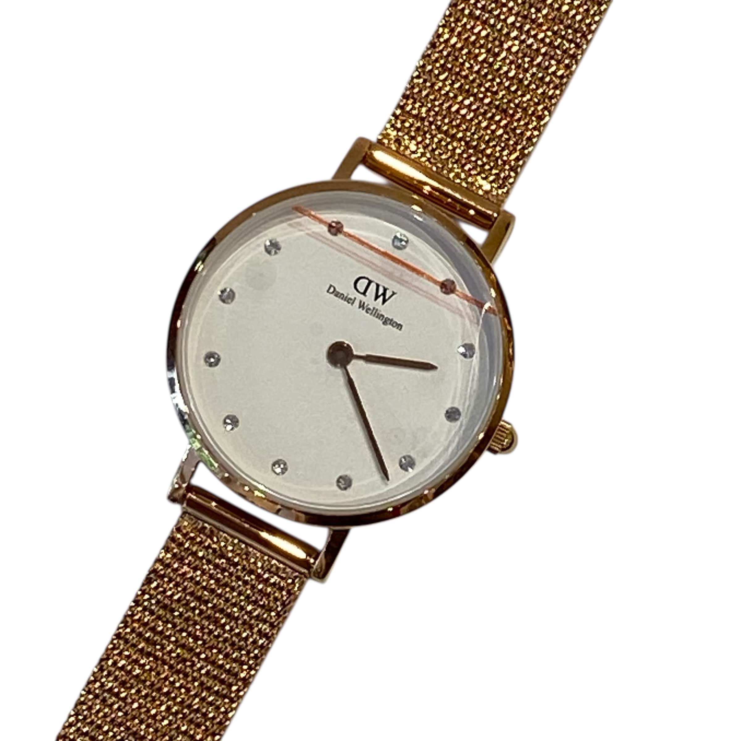 PETITE LUMINE PRESSED MELROSE DW00100528 腕時計 レディース ローズゴールド クオーツ 店頭展示品