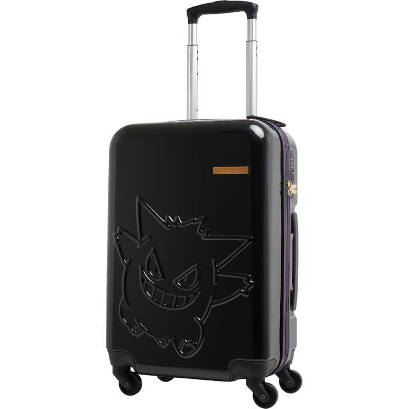 ポケモン　スーツケース ファスナータイプ 旅行日数目安：1～3泊 約37L ［TSAロック搭載］ ゲンガー/ブラック　PK-0908-50-BK