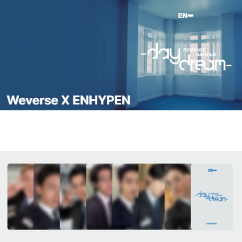 [POPUP特典 VER.C 7EA/1SET] ENHYPEN - ROMANCE : UNTOLD -daydream[NO ALBUM,ONLY PHOTOCARD]