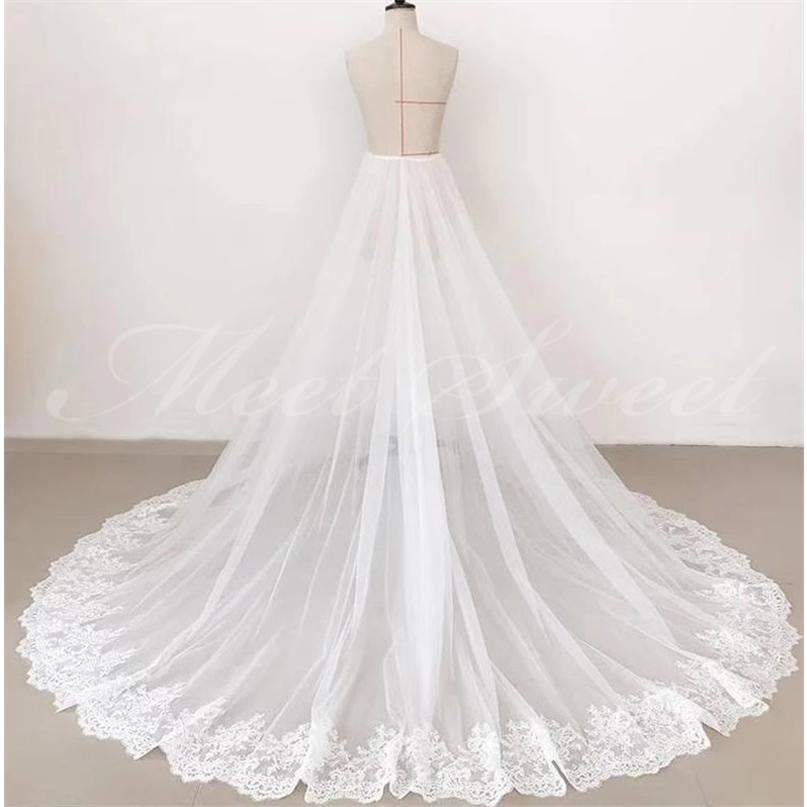 ドレスアレンジ ラップスカート 取り外しトレーン オーバースカート チュール レース ドレストレーン 花嫁 結婚式 二次会 披露宴 お色直し 前撮り オフホワイト