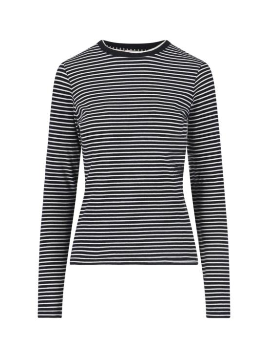 NILI LOTAN Women Tops 13462 K217BLACK IVORY STRIPE Black